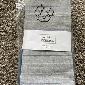 NIB Palm + Perkins Set of 4 Upcycled Napkins